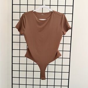 Hello Molly Tan Bodysuit Top